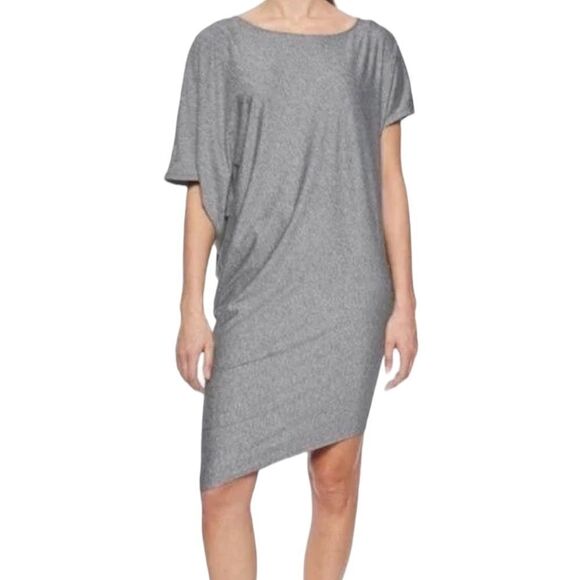 Athleta Dresses & Skirts - Athleta sunlover Hilo gray heathered upf asymmetric dress size small